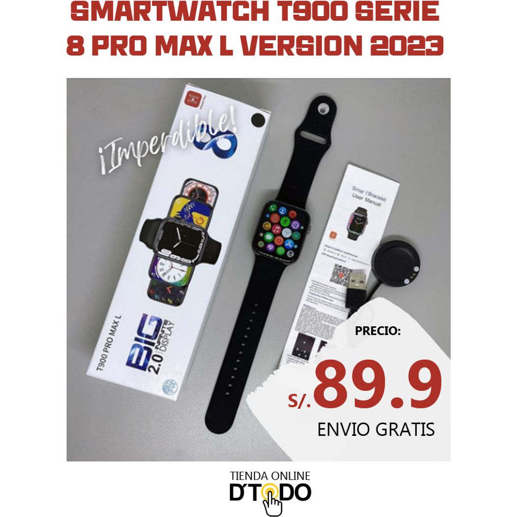 Smartwatch T900 Serie 8 Pro Max L Versión 2023